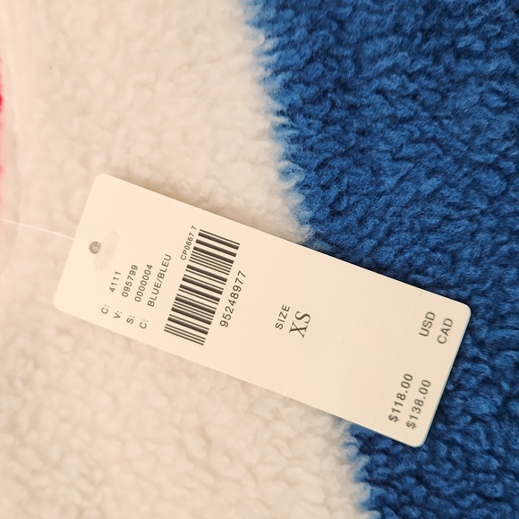 Anthropologie Striped Fleece Pullover XS - Picture 5 of 13